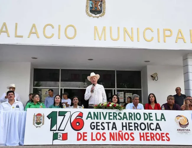Autoridades de Angostura conmemoran el 176 Aniversario de la Gesta Heroica de los Niños Héroes