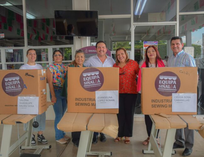 El programa Equipa Sinaloa beneficia a 34 microempresarios de Salvador Alvarado