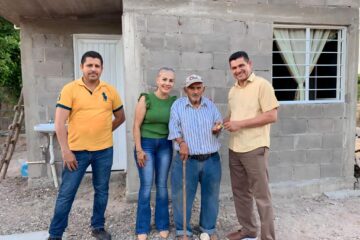 Con apoyo de la comunidad y la ciudadanía, DIF Salvador Alvarado equipa casa de “Don Valente” en la 27 de Noviembre