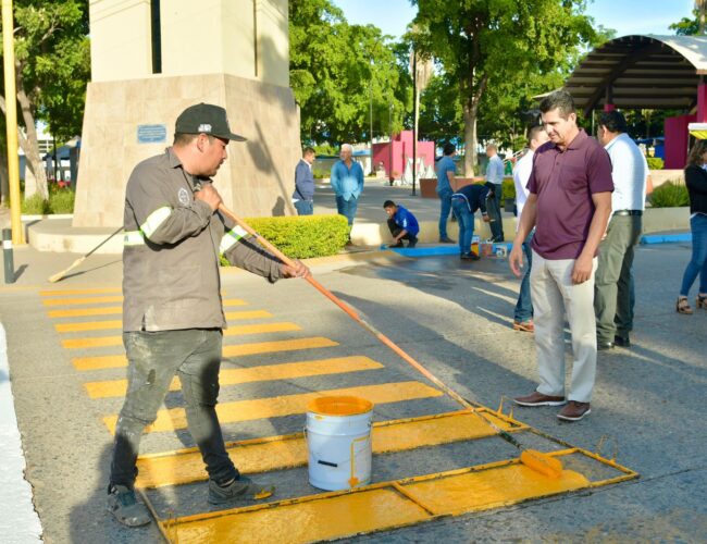 Arrancan acciones para embellecer el primer cuadro de la ciudad de Guamúchil