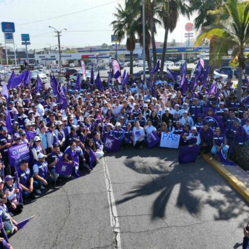 El Partido Sinaloense se hace presente en los principales cruceros de Mazatlán