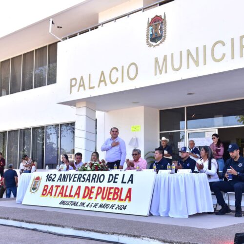 Autoridades de Angostura conmemoran el 162 aniversario de la Batalla de Puebla