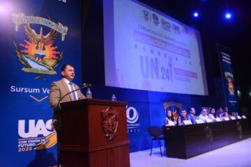 Autoridades rosalinas abanderan a la mayor Delegación Águilas UAS de la historia; 335 deportistas van a la Universiada Nacional 2024